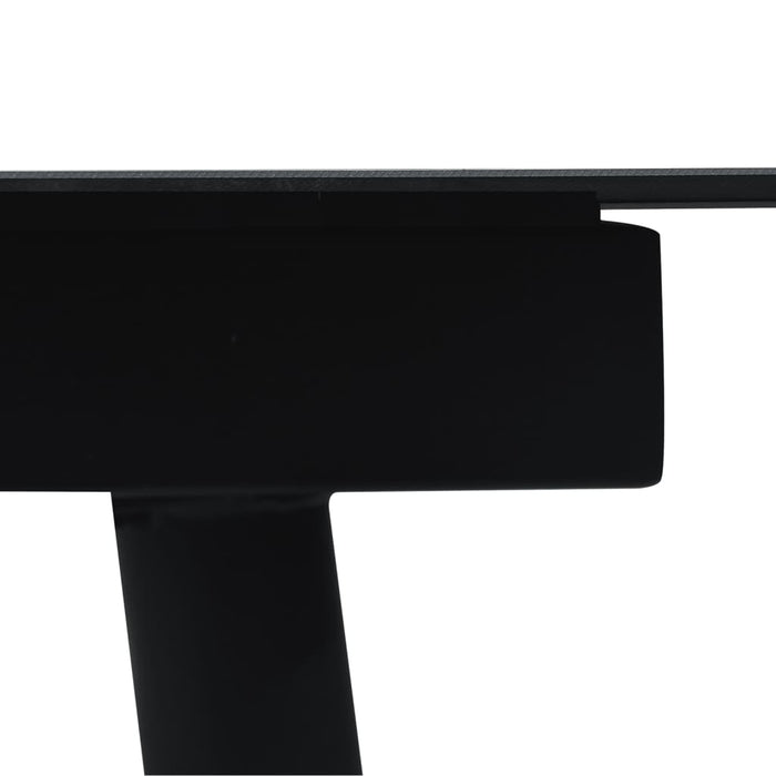 Set masă pentru grădină, 9 piese, negru, ratan PVC - WALTI WALTI