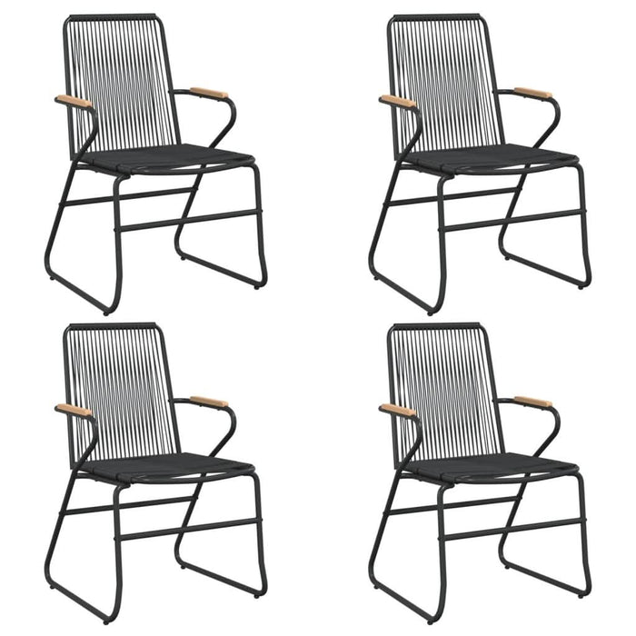 Set mobilier de grădină, 5 piese, negru, ratan PVC - WALTI WALTI
