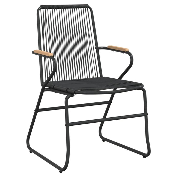 Set mobilier de grădină, 5 piese, negru, ratan PVC - WALTI WALTI