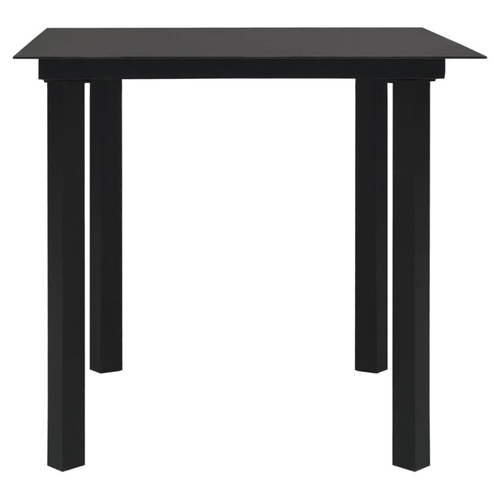 Set mobilier de grădină, 5 piese, negru, ratan PVC - WALTI WALTI