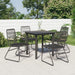 Set mobilier de grădină, 5 piese, negru, ratan PVC - WALTI WALTI