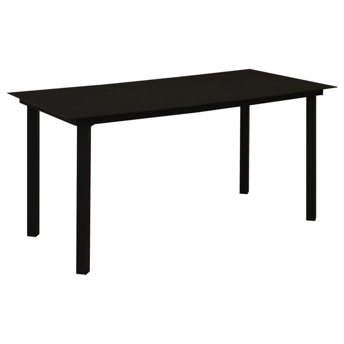 Set mobilier de grădină, 5 piese, negru, ratan PVC - WALTI WALTI