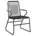 Set mobilier de grădină, 7 piese, negru, ratan PVC - WALTI WALTI