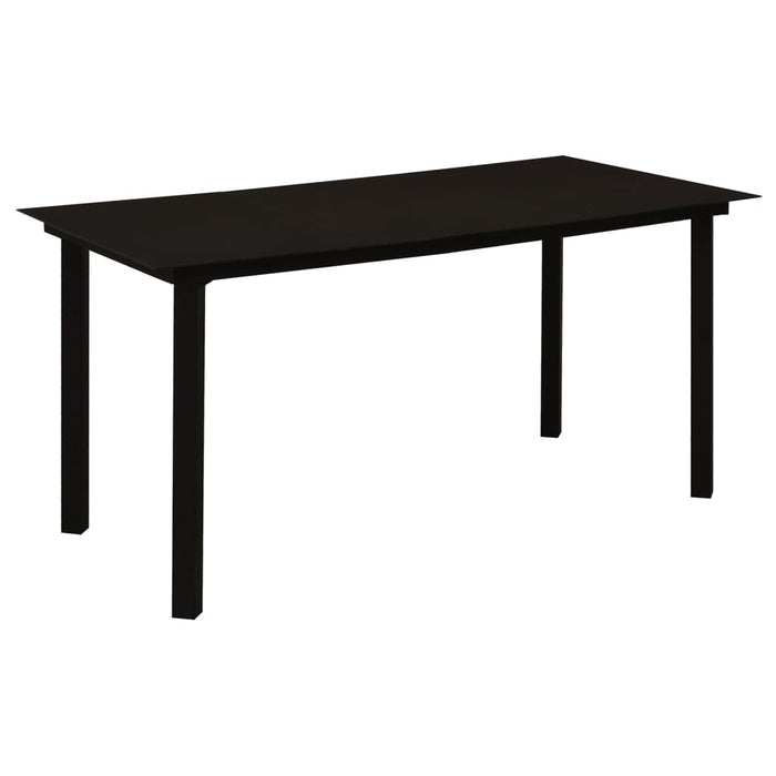 Set mobilier de grădină, 7 piese, negru, ratan PVC - WALTI WALTI