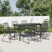 Set mobilier de grădină, 7 piese, negru, ratan PVC - WALTI WALTI
