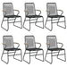 Set mobilier de grădină, 7 piese, negru, ratan PVC - WALTI WALTI