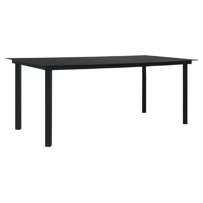 Set mobilier de grădină, 7 piese, negru, ratan PVC - WALTI WALTI