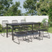 Set mobilier de grădină, 7 piese, negru, ratan PVC - WALTI WALTI