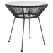 Set mobilier de exterior, 5 piese, negru, ratan PVC - WALTI WALTI