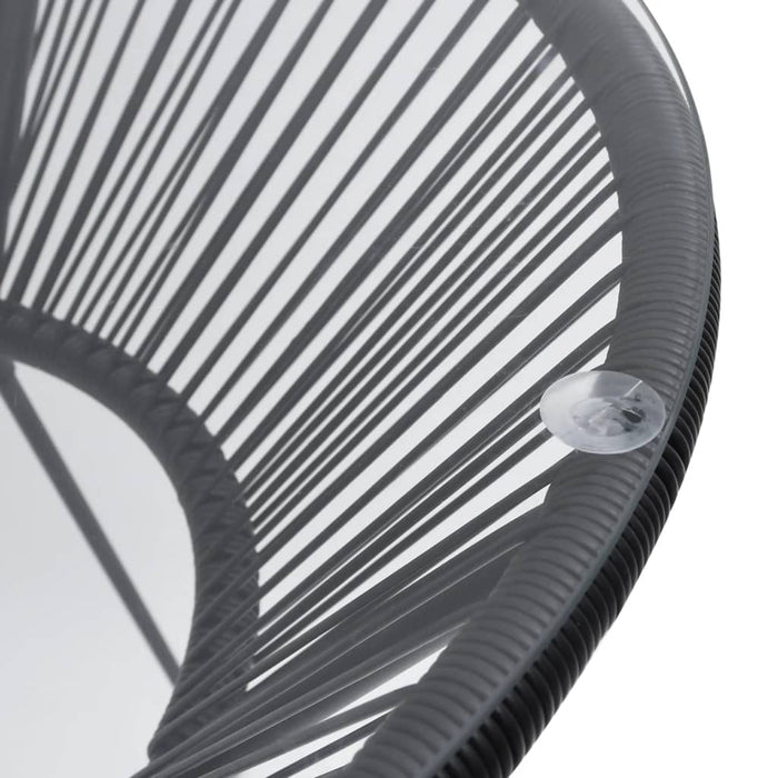 Set mobilier de exterior, 5 piese, negru, ratan PVC - WALTI WALTI