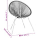 Set mobilier de exterior, 5 piese, negru, ratan PVC - WALTI WALTI