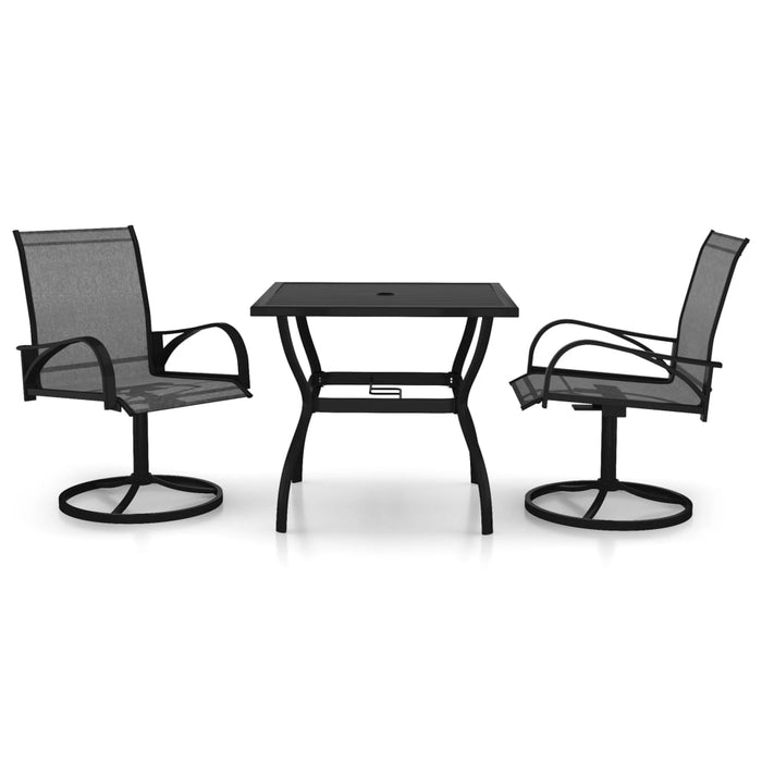 Set mobilier de grădină, 3 piese, textilenă și oțel - WALTI WALTI