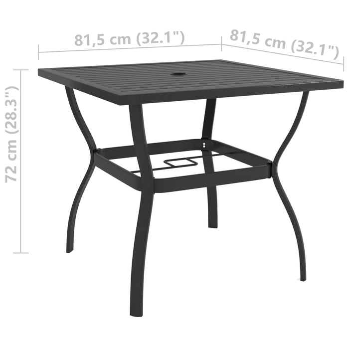 Set mobilier de grădină, 3 piese, textilenă și oțel - WALTI WALTI
