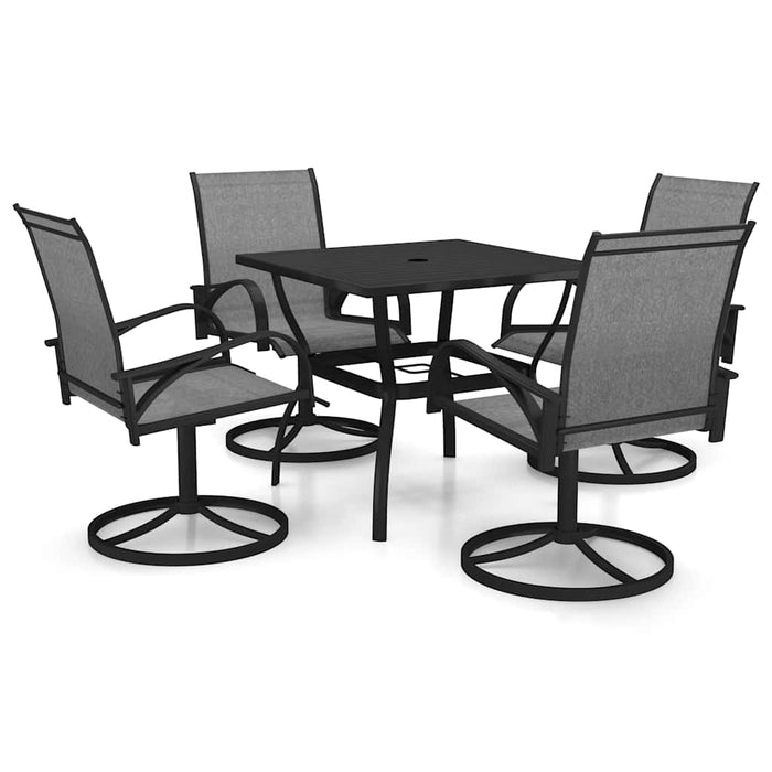 Set mobilier de grădină, 5 piese, textilenă și oțel - WALTI WALTI
