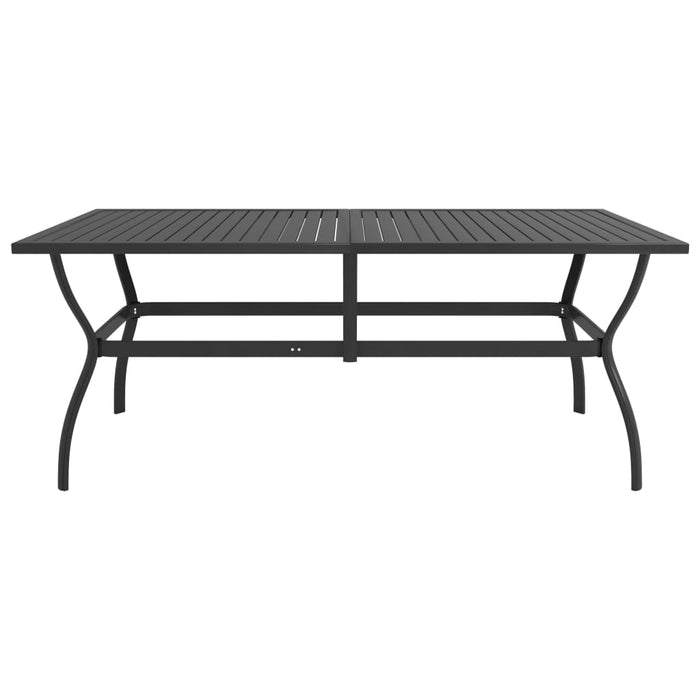Set mobilier de grădină, 9 piese, textilenă și oțel inoxidabil - WALTI WALTI