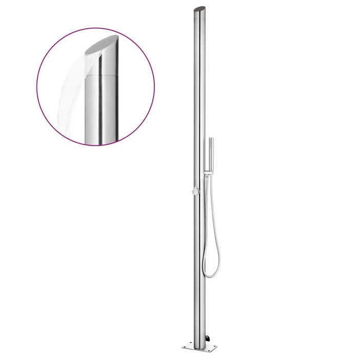 Duș pentru grădină, 220 cm, oțel inoxidabil - WALTI WALTI