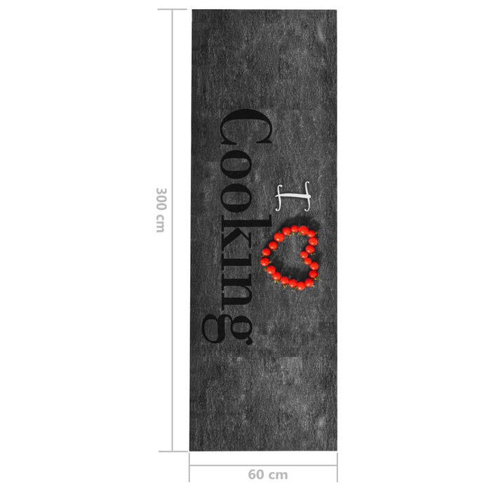 Covoraș de bucătărie lavabil, model Cooking, 60 x 300 cm - WALTI WALTI