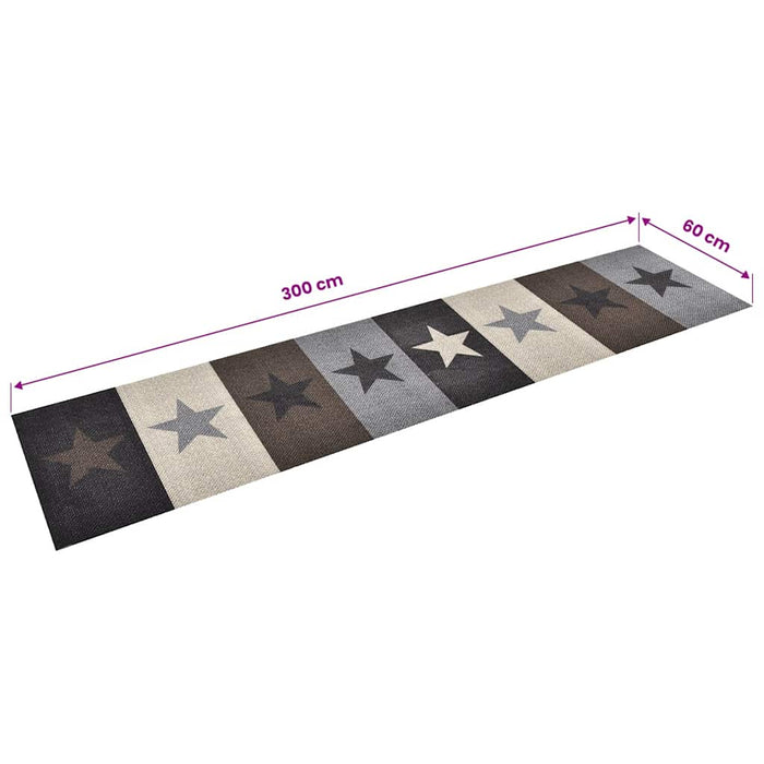 Covoraș de bucătărie lavabil, 60x300 cm, model stele - WALTI WALTI