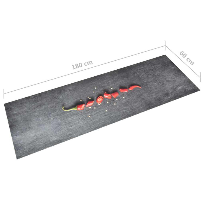 Covoraș de bucătărie lavabil, 60x180 cm, model ardei - WALTI WALTI