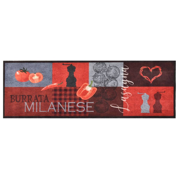 Covoraș bucătărie, lavabil, imprimeu cu tomate, 60x300 cm - WALTI WALTI