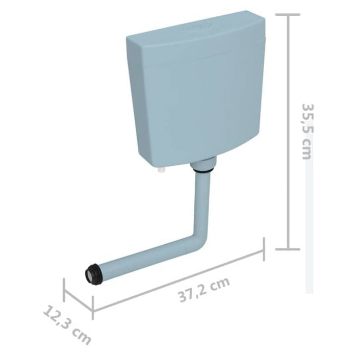 Rezervor de toaletă cu admisie de apă pe fund, 3/6 L, albastru WALTI