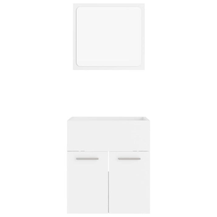 Set mobilier de baie, 2 piese, alb, PAL - WALTI WALTI