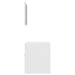 Set mobilier de baie, 2 piese, alb, PAL - WALTI WALTI
