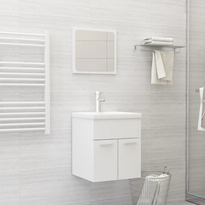 Set mobilier de baie, 2 piese, alb, PAL - WALTI WALTI