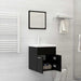 Set mobilier de baie, 2 piese, negru, PAL - WALTI WALTI