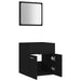 Set mobilier de baie, 2 piese, negru, PAL - WALTI WALTI