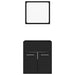 Set mobilier de baie, 2 piese, negru, PAL - WALTI WALTI