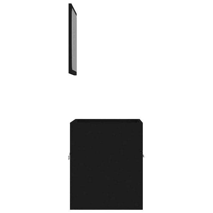 Set mobilier de baie, 2 piese, negru, PAL - WALTI WALTI