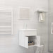 Set mobilier de baie, 2 piese, alb extralucios, lemn prelucrat - WALTI WALTI