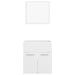 Set mobilier de baie, 2 piese, alb extralucios, lemn prelucrat - WALTI WALTI
