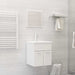 Set mobilier de baie, 2 piese, alb extralucios, lemn prelucrat - WALTI WALTI