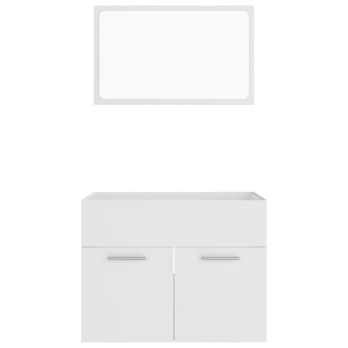 Set mobilier de baie, 2 piese, alb, PAL - WALTI WALTI
