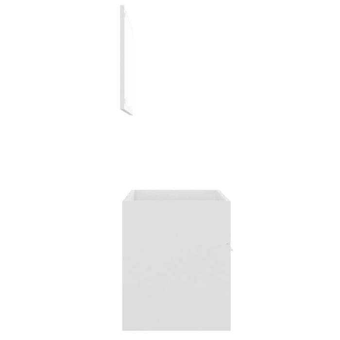 Set mobilier de baie, 2 piese, alb, PAL - WALTI WALTI