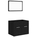 Set mobilier de baie, 2 piese, negru, PAL - WALTI WALTI