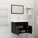 Set mobilier de baie, 2 piese, negru, PAL - WALTI WALTI