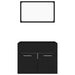 Set mobilier de baie, 2 piese, negru, PAL - WALTI WALTI