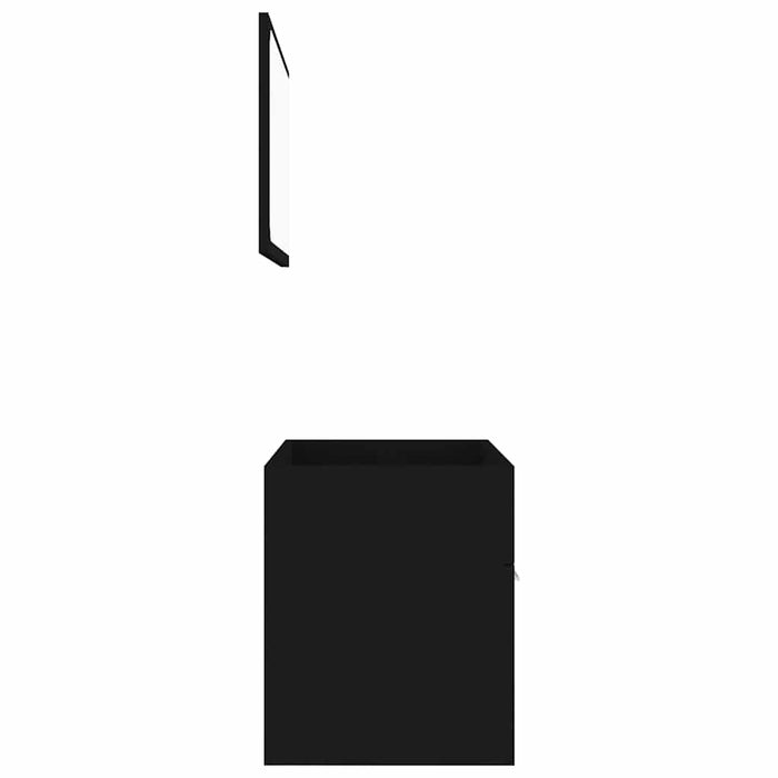 Set mobilier de baie, 2 piese, negru, PAL - WALTI WALTI