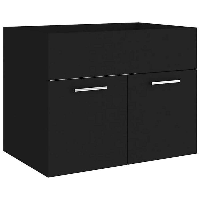 Set mobilier de baie, 2 piese, negru, PAL - WALTI WALTI