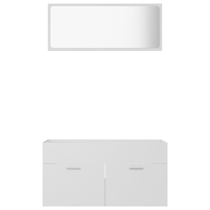 Set mobilier de baie, 2 piese, alb, PAL - WALTI WALTI