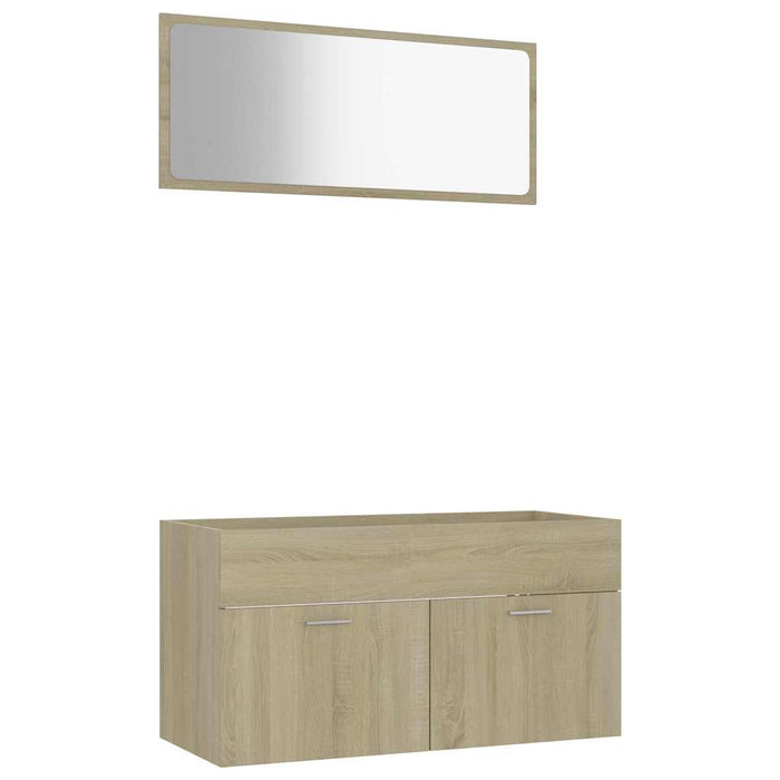 Set mobilier baie, 2 piese, stejar Sonoma, PAL - WALTI WALTI