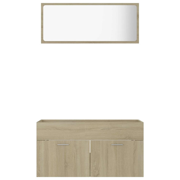 Set mobilier baie, 2 piese, stejar Sonoma, PAL - WALTI WALTI