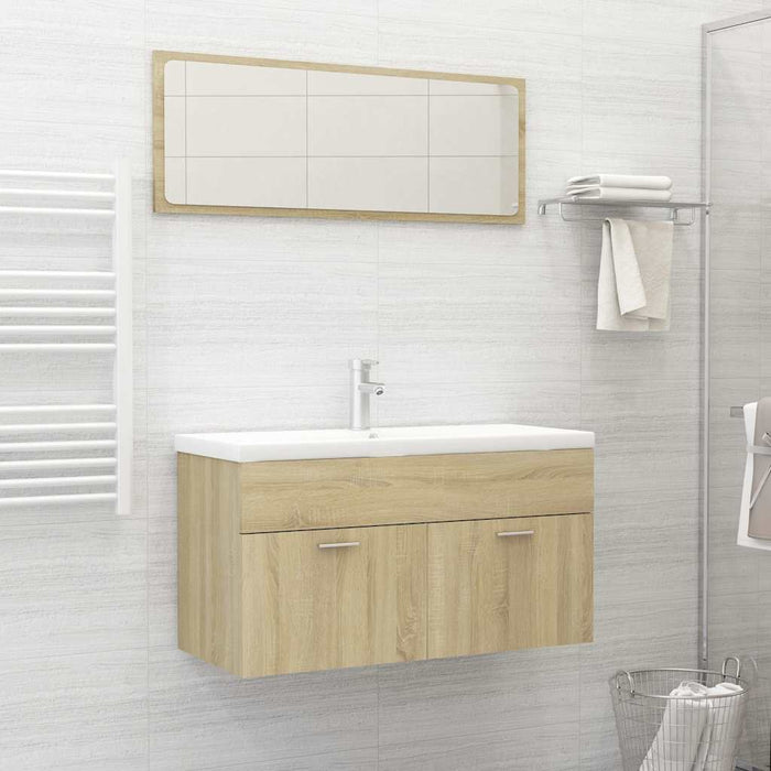Set mobilier baie, 2 piese, stejar Sonoma, PAL - WALTI WALTI