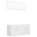 Set mobilier de baie, 2 piese, alb, PAL - WALTI WALTI