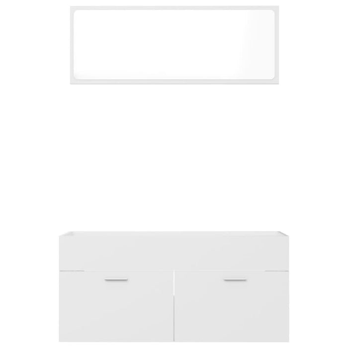 Set mobilier de baie, 2 piese, alb, PAL - WALTI WALTI