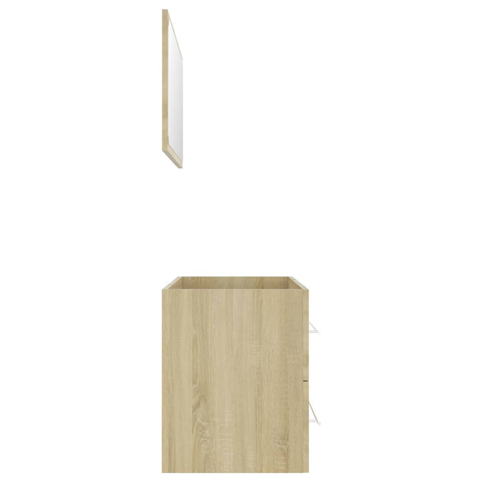 Set mobilier baie, 2 piese, stejar Sonoma, PAL WALTI