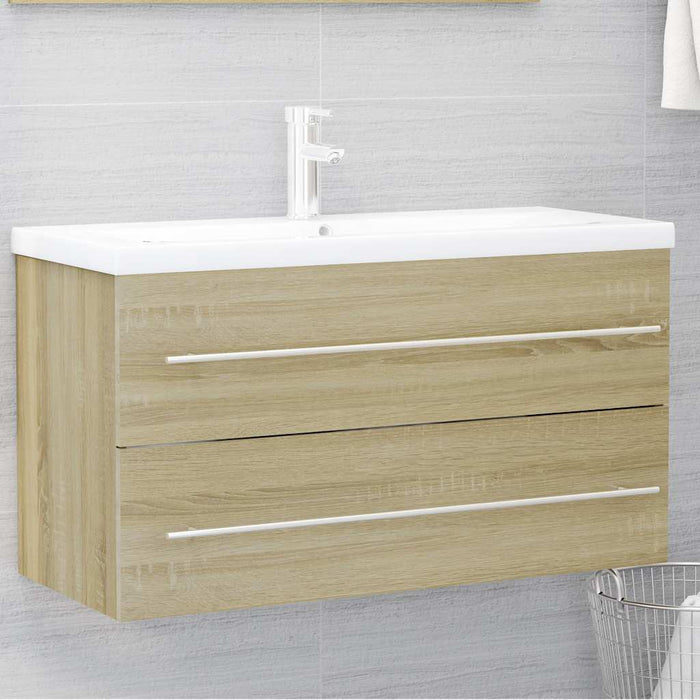 Set mobilier baie, 2 piese, stejar Sonoma, PAL WALTI